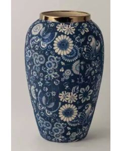 Chinese Blue Retro Vase - Medium